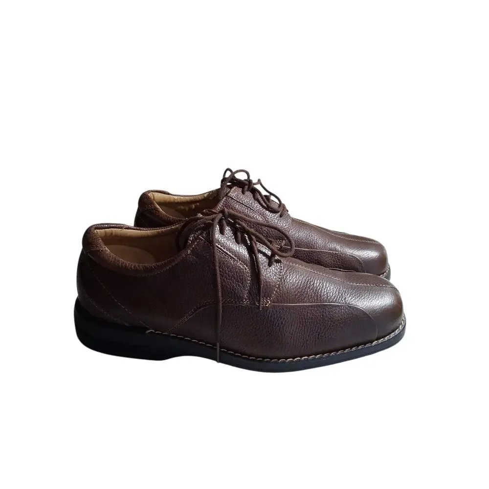 DOCKERS PRO Style Mens‎ size 11M Brown Leather Careerwear Casual Oxford Shoes